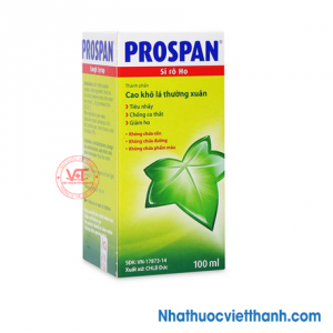 Prospan - Siro điều trị viêm đường hô hấp kèm theo ho (chai 100ml)