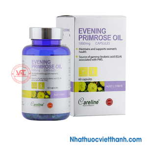 Careline Evening Primrose Oil - Tinh dầu hoa anh thảo giúp cân bằng nội tiết, tăng cường sinh lý và làm đẹp da