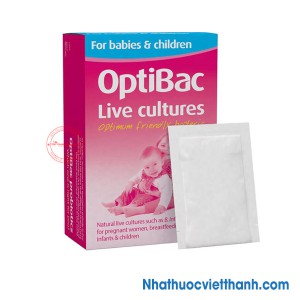 Men vi sinh Optibac Probiotics Hồng, dành cho trẻ 0-12 tuổi, phụ nữ có thai, cho con bú