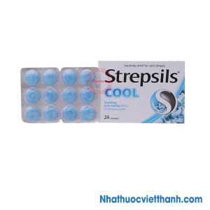 Viên ngậm Strepsils Cool - Giảm ho và đau rát họng