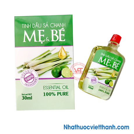 tinh dau xa chanh me va be